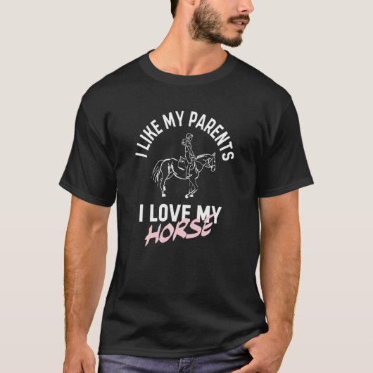Ik hou van mijn ouders... van mijn paarse grappige t-shirt (Voorkant)