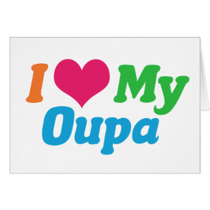 Ik hou van mijn Oupa African Grandpa Card