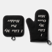 Ik hou van mijn ovenwant & pannenlap set (Voorkant)