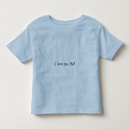 Ik hou van mijn Pa! Kinder Shirts (Voorkant)
