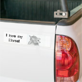 Ik hou van mijn paard bumpersticker (Op Truck)