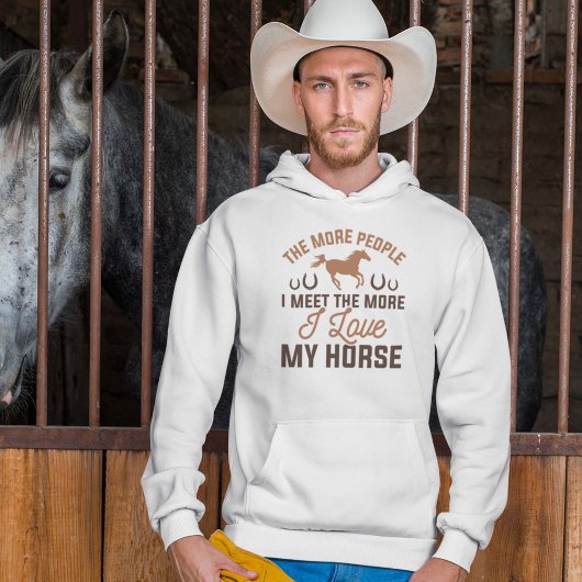 Ik hou van mijn paard hoodie