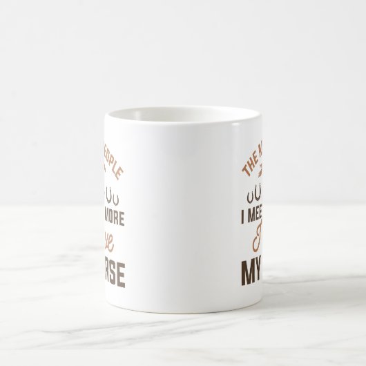 Ik hou van mijn paard koffiemok (Center)