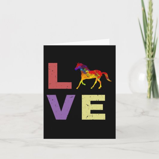 Ik hou van mijn paard Riding Equestrian Gift Kaart (Voorkant)
