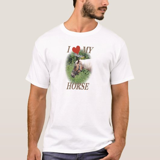 Ik hou van mijn paard t-shirt (Voorkant)
