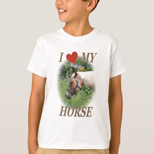 Ik hou van mijn paard t-shirt (Voorkant)
