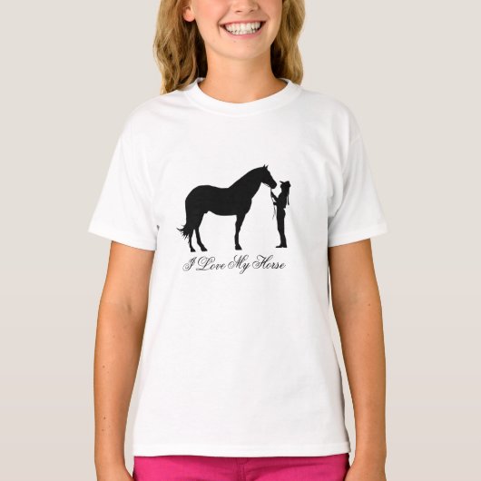 Ik hou van mijn paard t-shirt (Voorkant)