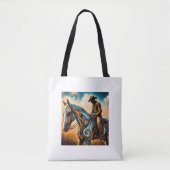Ik hou van mijn paard tote bag (Voorkant)