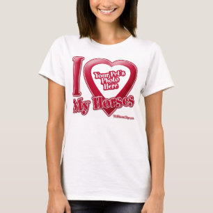 Ik hou van mijn paarden - Foto T-shirt