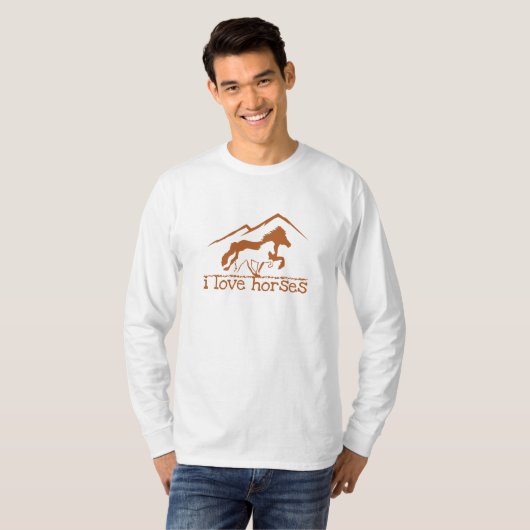 Ik hou van mijn paarden t-shirt (Voorkant volledig)