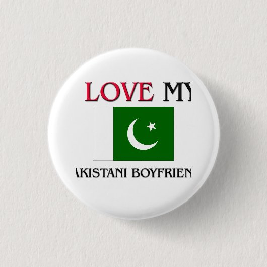 Ik hou van mijn Pakistaanse vriend Ronde Button 3,2 Cm (Voorkant)