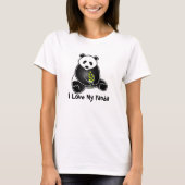 Ik hou van mijn Panda T-shirt (Voorkant)