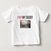 IK HOU VAN MIJN PAPA BABY KLEDING AANGEPASTE FOTO (Voorkant)