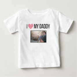 IK HOU VAN MIJN PAPA BABY KLEDING AANGEPASTE FOTO
