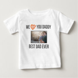 IK HOU VAN MIJN PAPA BABY KLEDING AANGEPASTE FOTO