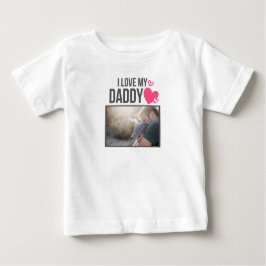 IK HOU VAN MIJN PAPA BABY KLEDING AANGEPASTE FOTO