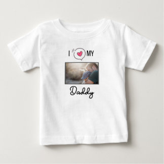 IK HOU VAN MIJN PAPA BABY KLEDING AANGEPASTE FOTO
