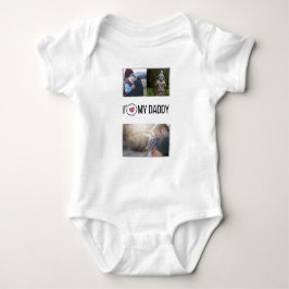 IK HOU VAN MIJN PAPA BABY KLEDING AANGEPASTE FOTO ROMPER
