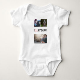 IK HOU VAN MIJN PAPA BABY KLEDING AANGEPASTE FOTO ROMPER