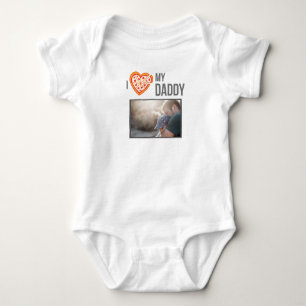 IK HOU VAN MIJN PAPA BABY KLEDING AANGEPASTE FOTO ROMPER