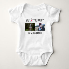 IK HOU VAN MIJN PAPA BABY KLEDING AANGEPASTE FOTO ROMPER