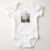 IK HOU VAN MIJN PAPA BABY KLEDING AANGEPASTE FOTO ROMPER (Voorkant)