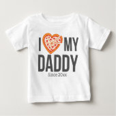 IK HOU VAN MIJN PAPA BABY KLEDING AANGEPASTE TEKST (Voorkant)