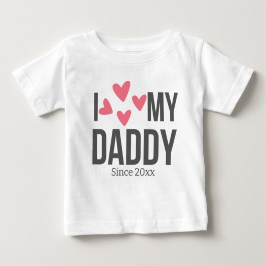 IK HOU VAN MIJN PAPA BABY KLEDING AANGEPASTE TEKST (Voorkant)