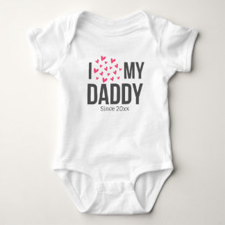 IK HOU VAN MIJN PAPA BABY KLEDING AANGEPASTE TEKST ROMPER