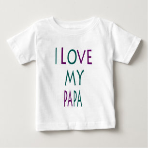 Ik hou van mijn Papa Baby T-shirt