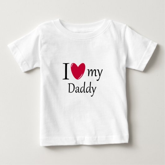 Ik hou van mijn papa Baby T Shirt (Voorkant)