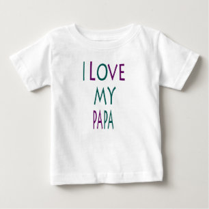 Ik hou van mijn Papa Baby T-shirt