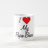 Ik hou van mijn Papa Beer Coffee Mok (Center)