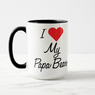 Ik hou van mijn Papa Beer Coffee Mok
