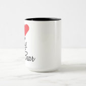 Ik hou van mijn Papa Beer Coffee Mok (Midden)