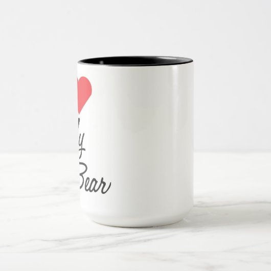 Ik hou van mijn Papa Beer Coffee Mok (Midden)