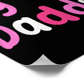 Ik hou van mijn papa beste papa ooit Vaderdag cool Poster (Hoek)