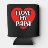 Ik hou van mijn papa blikjeskoeler (Achterkant)