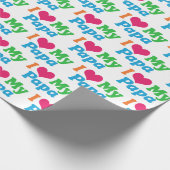 Ik hou van mijn Papa Cadeaupapier (Hoek)