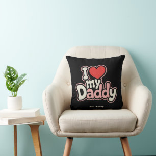 Ik hou van mijn papa Cool Vaderdag Perfect Gift Kussen