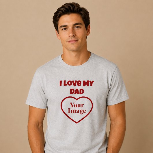 Ik hou van mijn papa foto Tri-Blend shirt