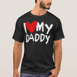 Ik hou van mijn papa ik hart mijn t-shirt