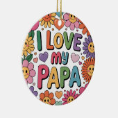 Ik hou van mijn papa keramisch ornament (Rechts)