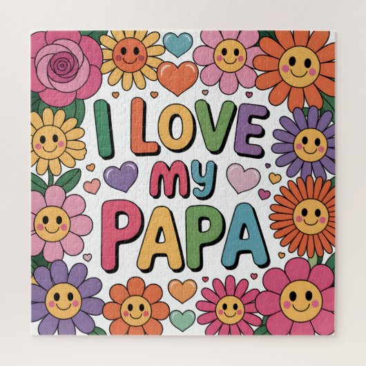 Ik hou van mijn papa legpuzzel (Verticaal)