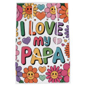 Ik hou van mijn papa medium cadeauzakje (Achterkant)