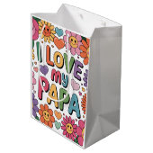 Ik hou van mijn papa medium cadeauzakje (Achterkant Gekanteld)