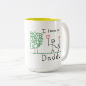 Ik hou van mijn papa! Mok (Voorkant rechts)