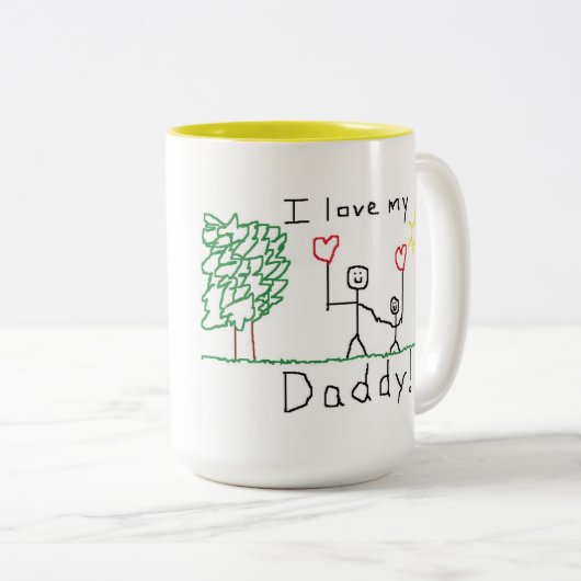 Ik hou van mijn papa! Mok (Voorkant rechts)