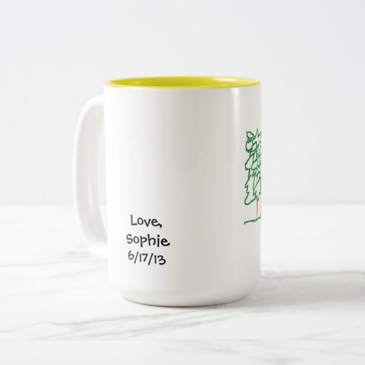 Ik hou van mijn papa! Mok (Voorkant links)