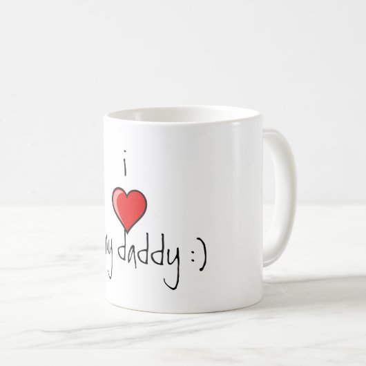 Ik hou van mijn papa Mok. Koffiemok (Voorkant rechts)